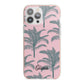 Personalised Palm iPhone 13 Pro Max TPU Impact Case with Pink Edges