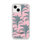 Personalised Palm iPhone 14 Clear Tough Case Starlight