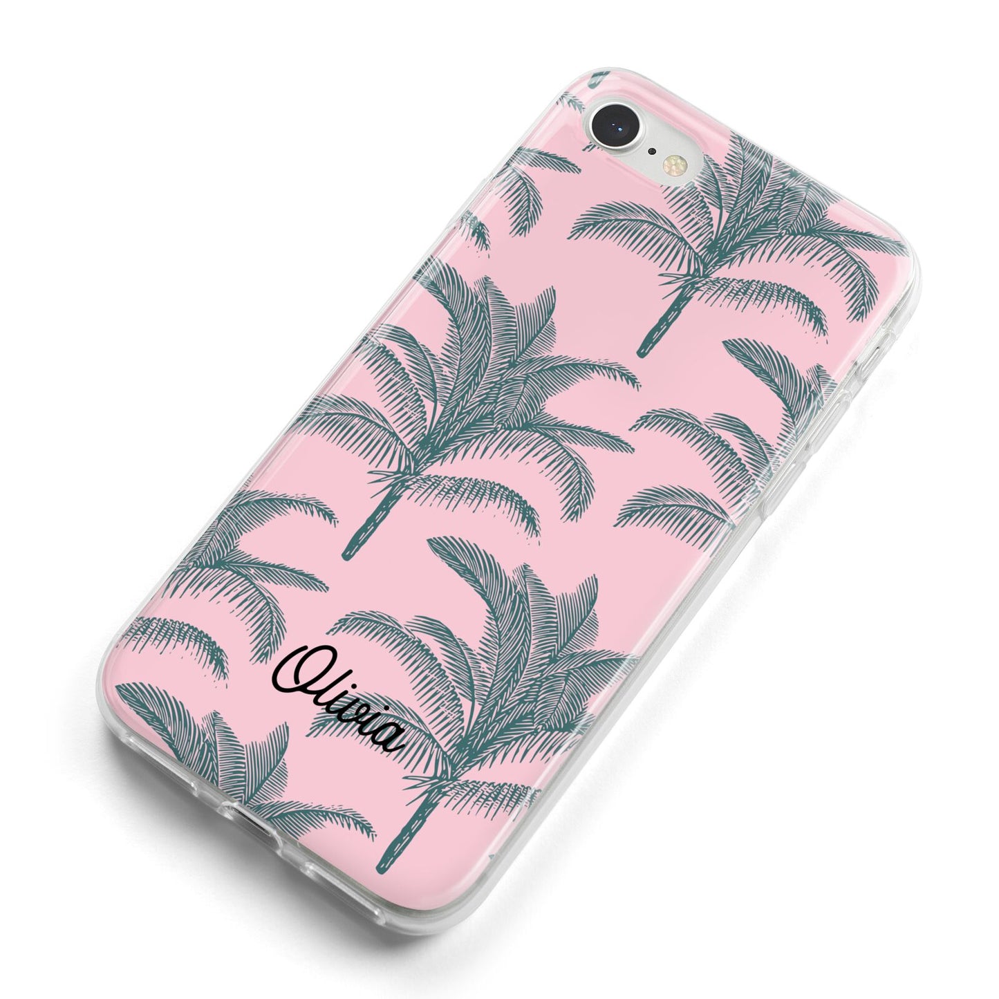 Personalised Palm iPhone 8 Bumper Case on Silver iPhone Alternative Image