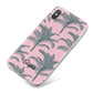 Personalised Palm iPhone X Bumper Case on Silver iPhone