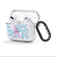 Personalised Palms AirPods Clear Case 3rd Gen Side Image