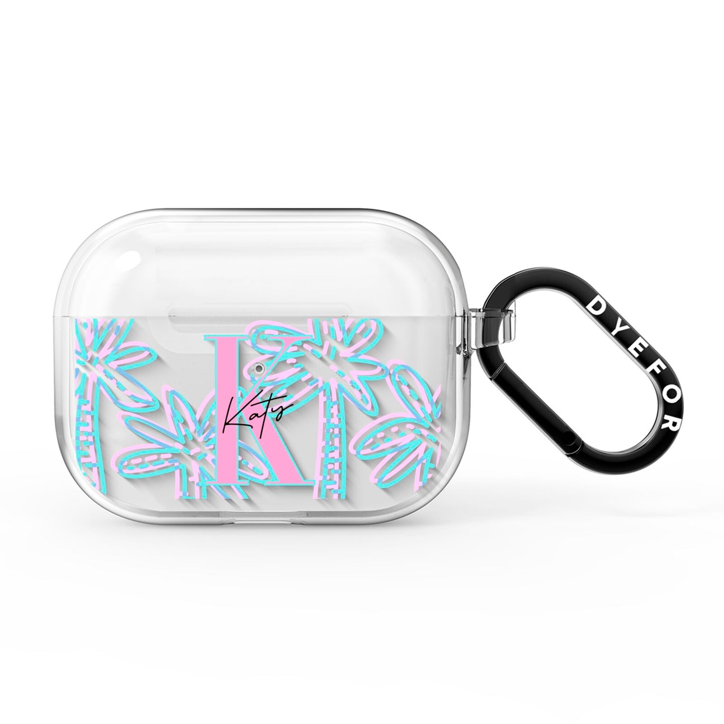 Personalised Palms AirPods Pro Clear Case