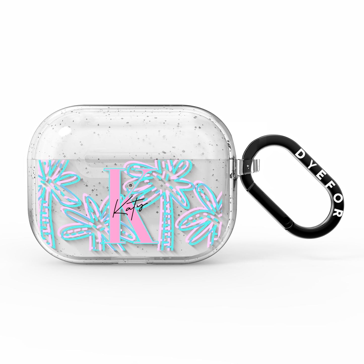 Personalised Palms AirPods Pro Glitter Case