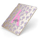 Personalised Palms Apple iPad Case on Gold iPad Side View