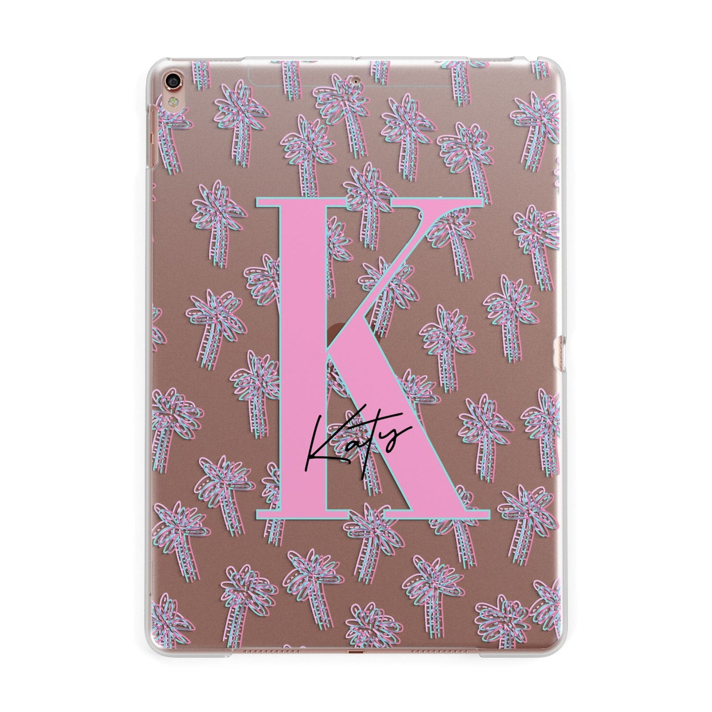 Personalised Palms Apple iPad Rose Gold Case