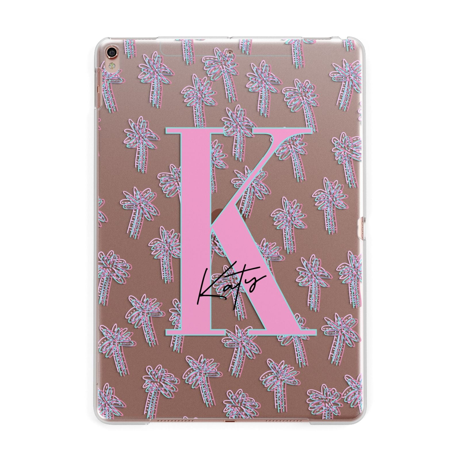 Personalised Palms Apple iPad Rose Gold Case