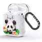 Personalised Panda AirPods Glitter Case Side Image