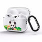 Personalised Panda AirPods Pro Clear Case Side Image