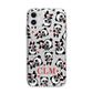 Personalised Panda Initials Apple iPhone 11 in White with Bumper Case