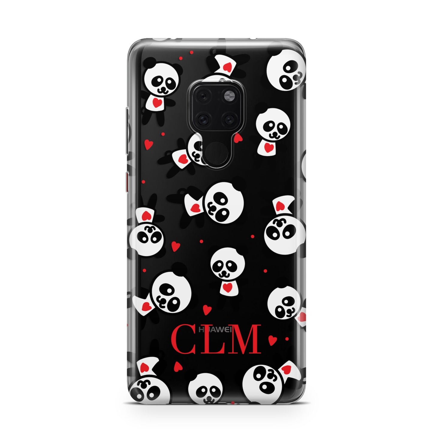 Personalised Panda Initials Huawei Mate 20 Phone Case