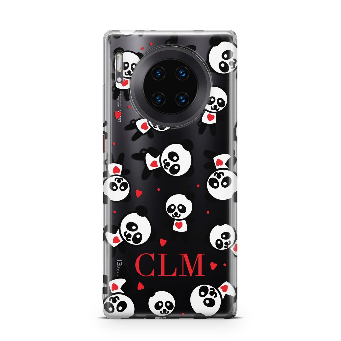 Personalised Panda Initials Huawei Mate 30 Pro Phone Case