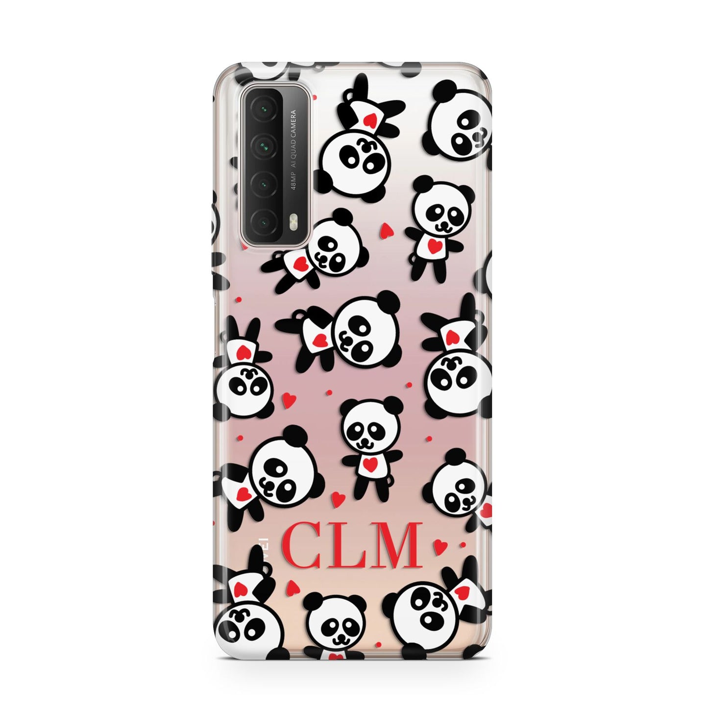 Personalised Panda Initials Huawei P Smart 2021