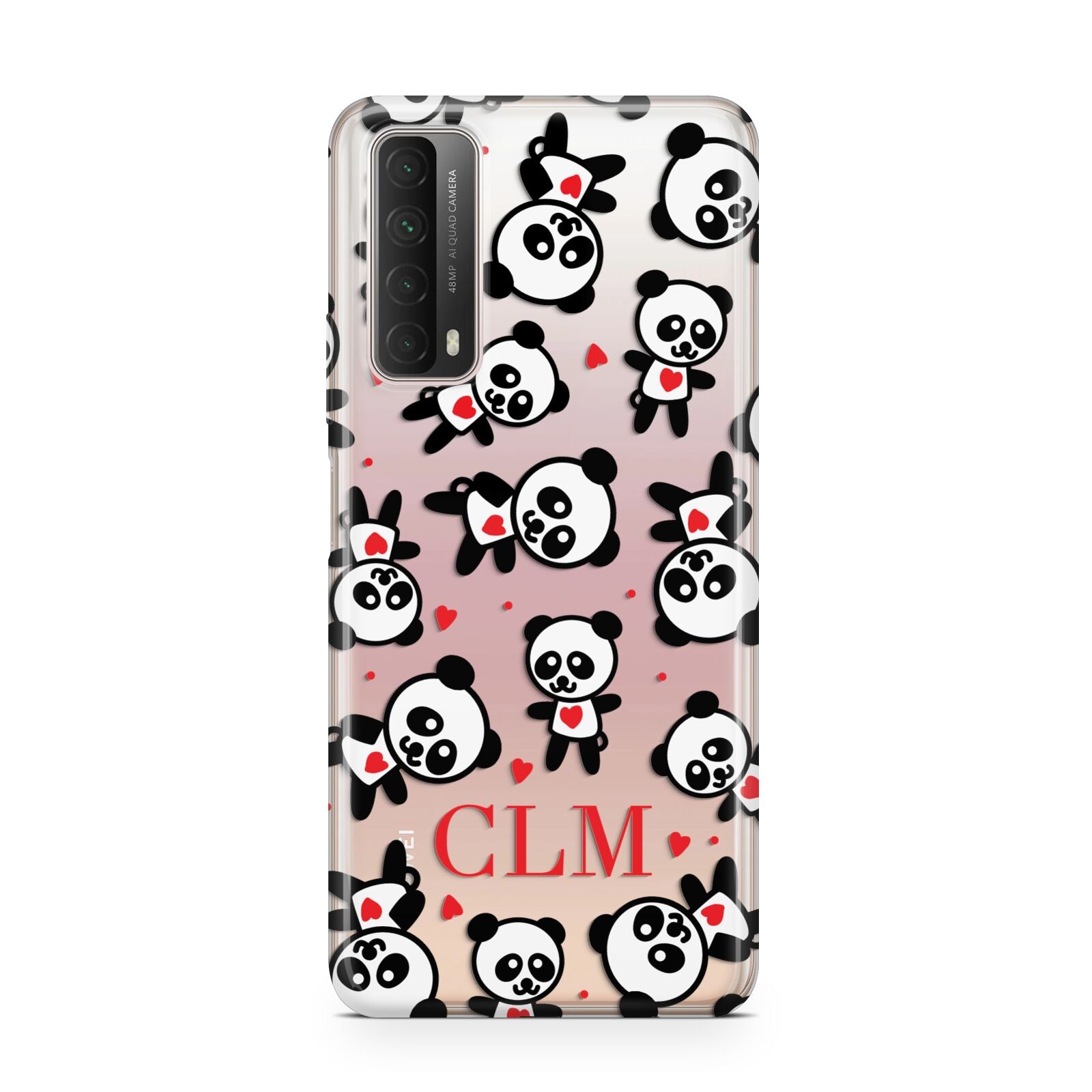Personalised Panda Initials Huawei P Smart 2021