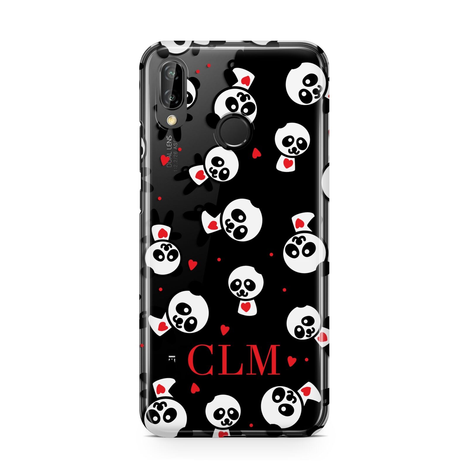 Personalised Panda Initials Huawei P20 Lite Phone Case