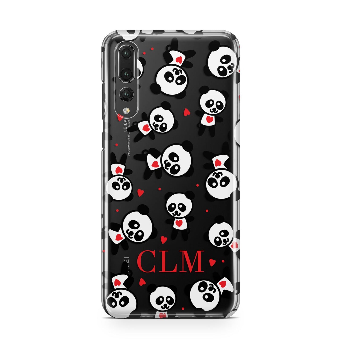 Personalised Panda Initials Huawei P20 Pro Phone Case