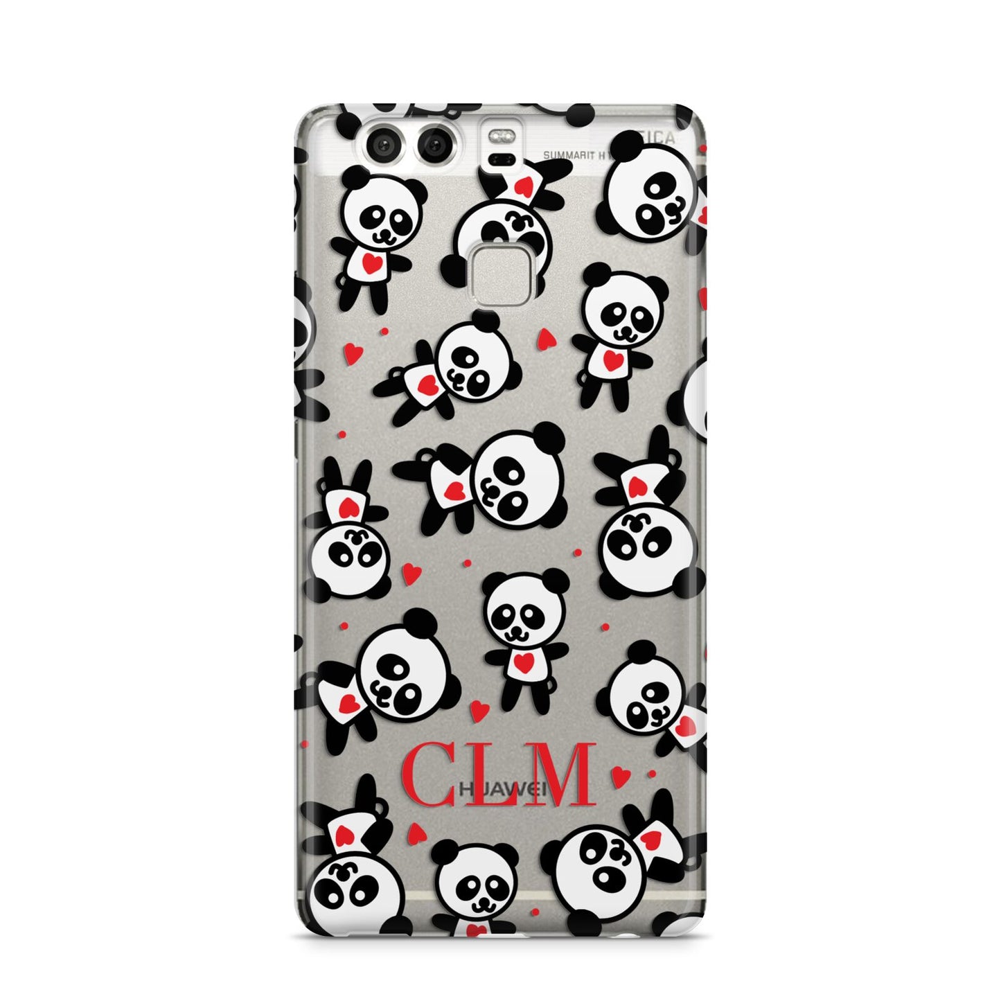 Personalised Panda Initials Huawei P9 Case