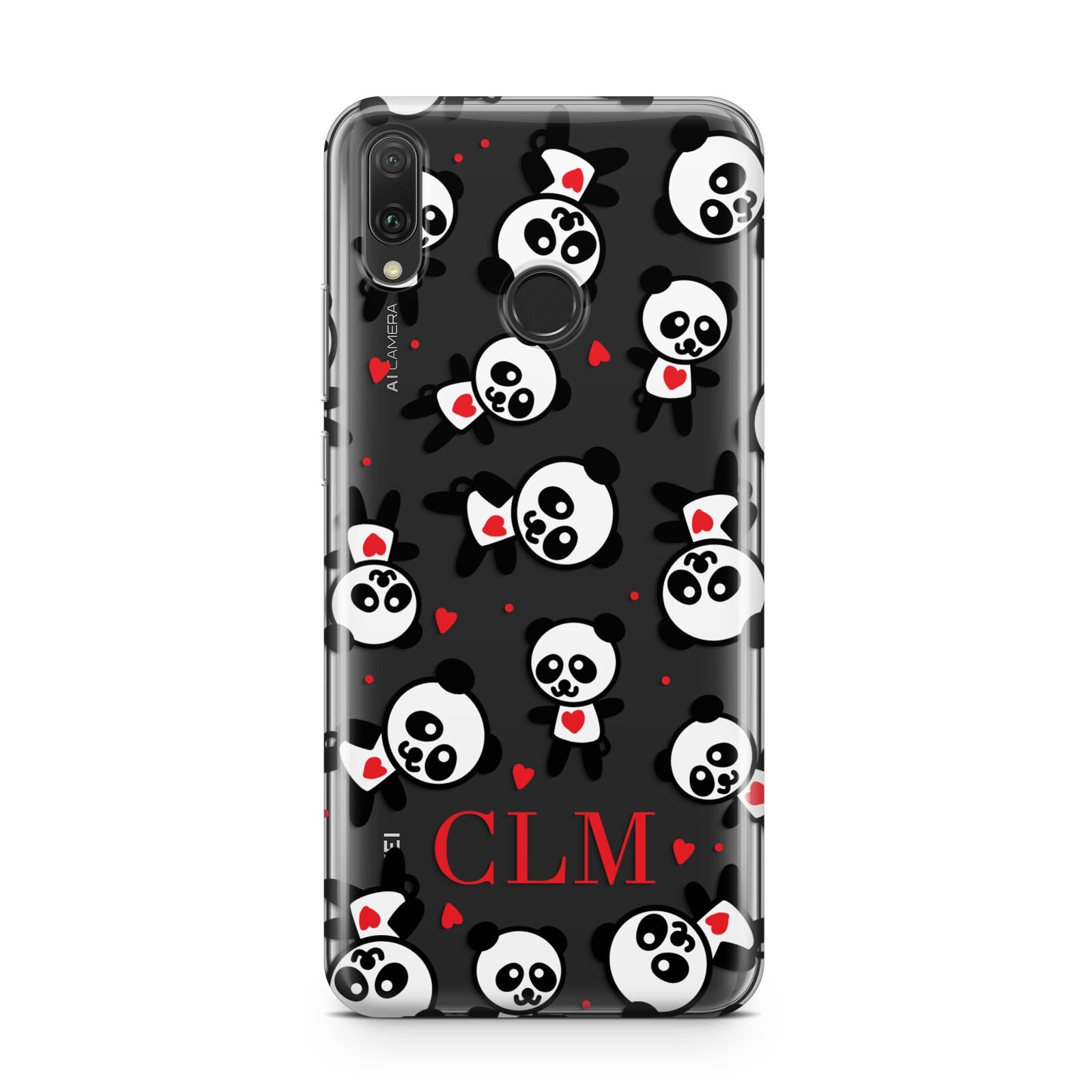 Personalised Panda Initials Huawei Y9 2019