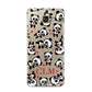Personalised Panda Initials Samsung Galaxy A3 2016 Case on gold phone