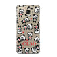 Personalised Panda Initials Samsung Galaxy A5 2016 Case on gold phone
