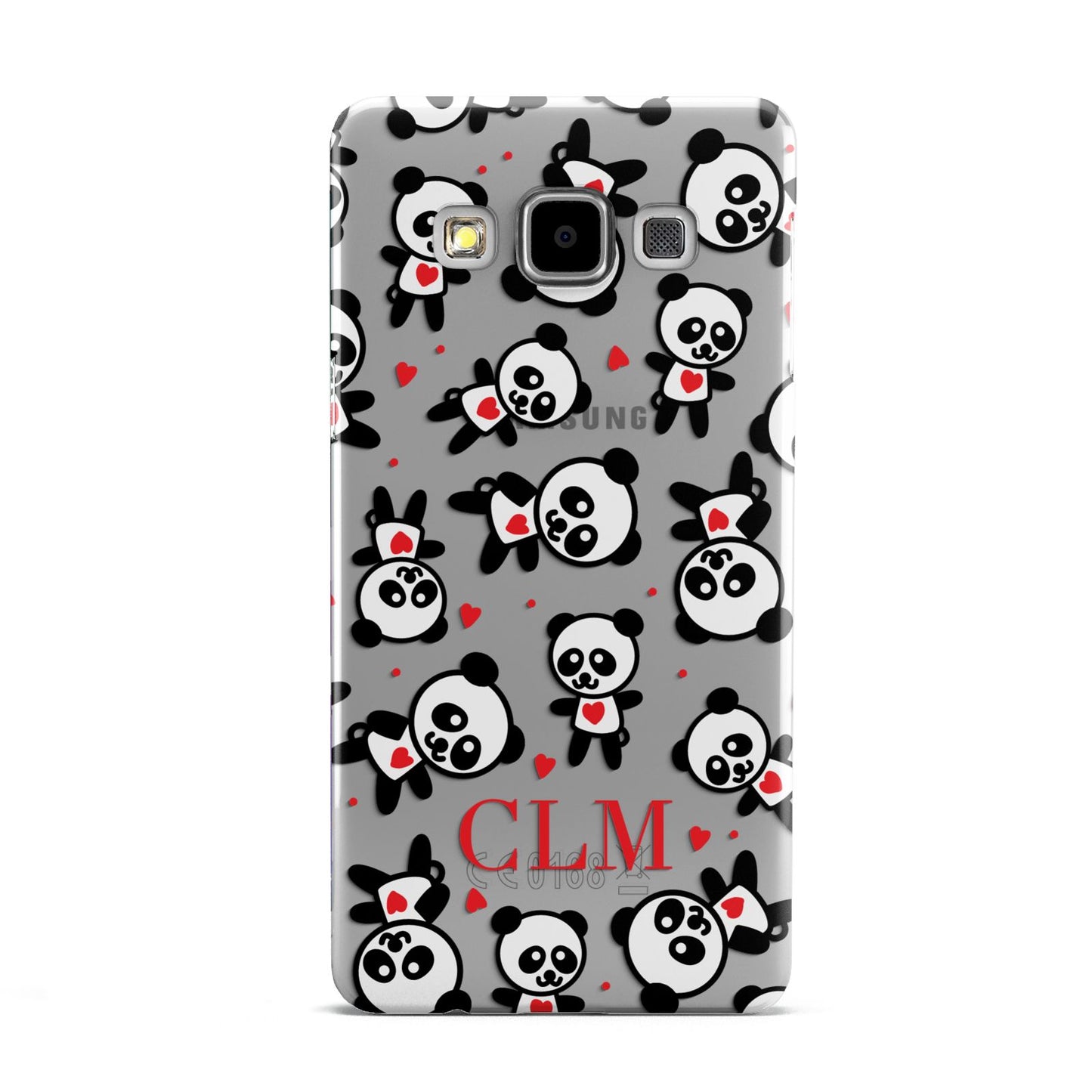 Personalised Panda Initials Samsung Galaxy A5 Case