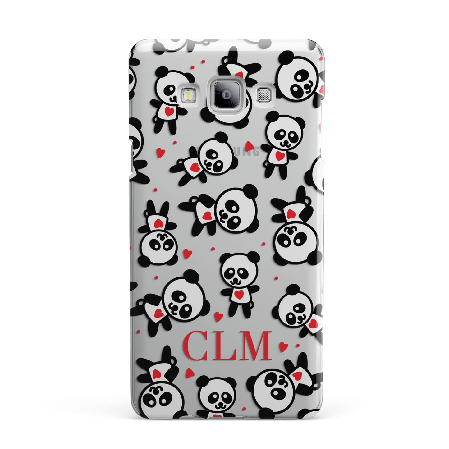 Personalised Panda Initials Samsung Galaxy A7 2015 Case