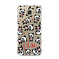 Personalised Panda Initials Samsung Galaxy A7 2016 Case on gold phone