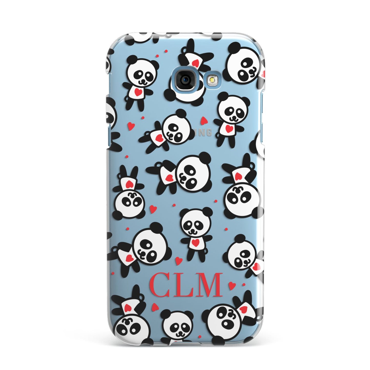 Personalised Panda Initials Samsung Galaxy A7 2017 Case