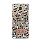 Personalised Panda Initials Samsung Galaxy A9 2016 Case on gold phone