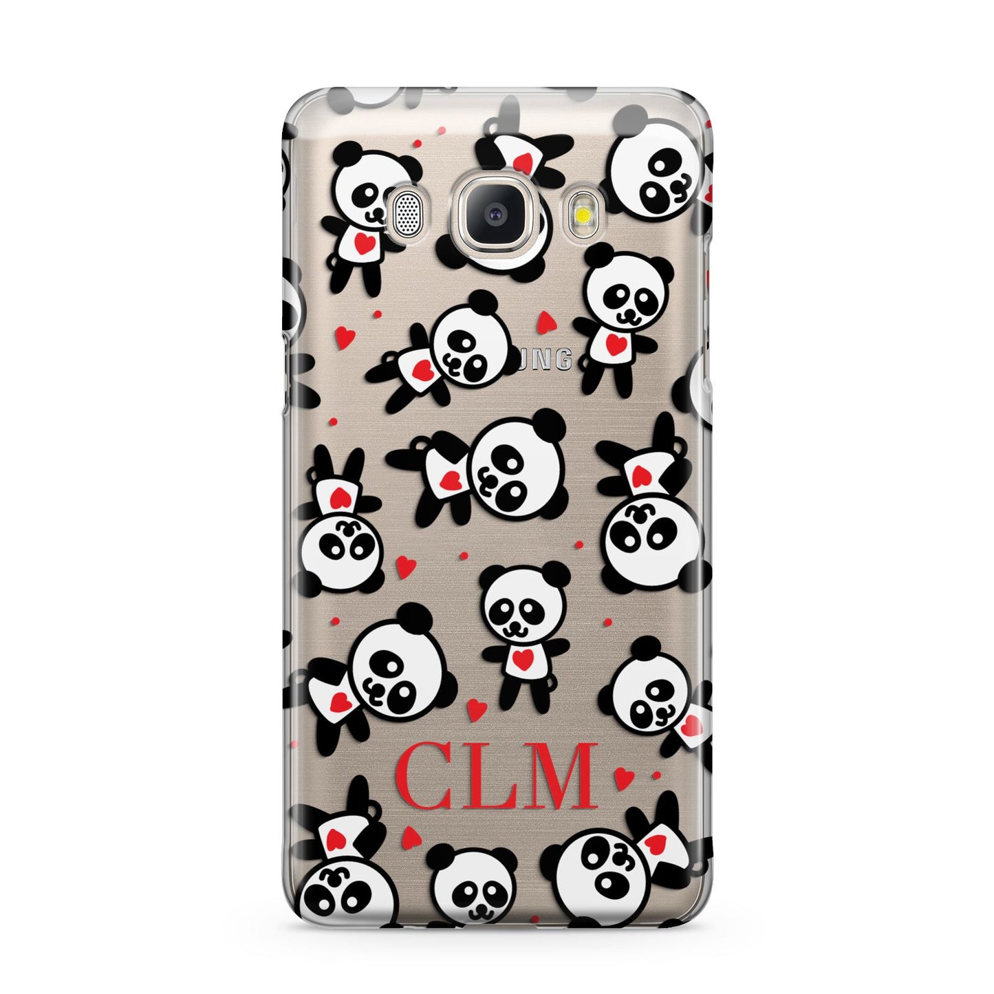 Personalised Panda Initials Samsung Galaxy J5 2016 Case