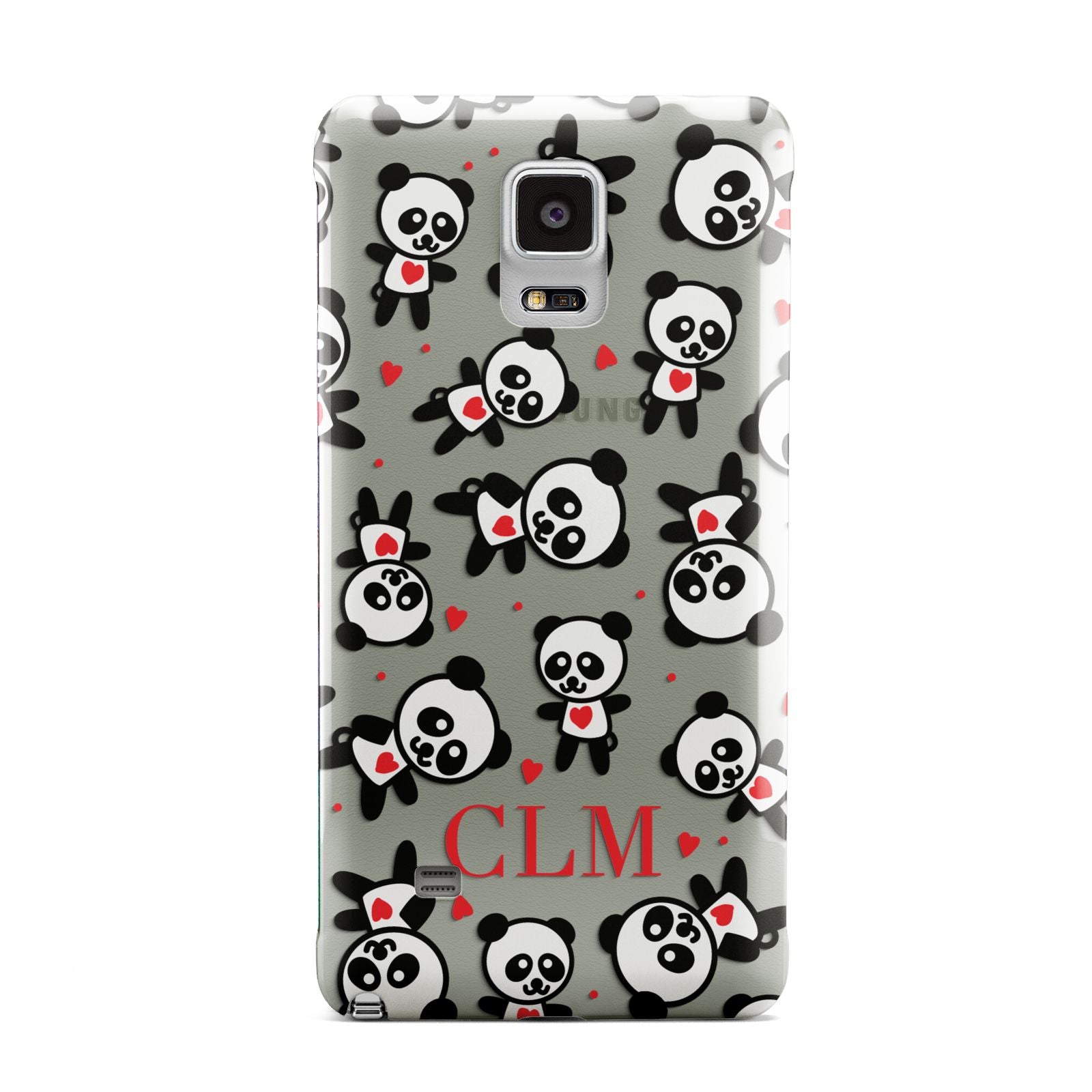 Personalised Panda Initials Samsung Galaxy Note 4 Case