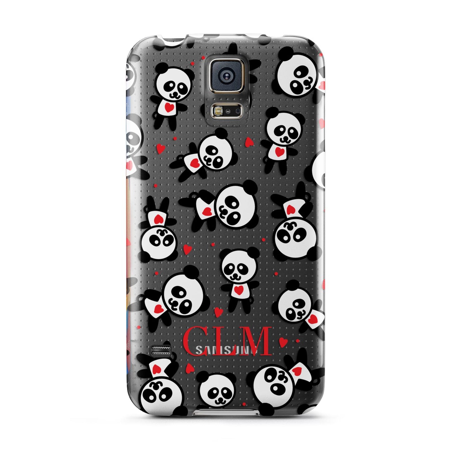 Personalised Panda Initials Samsung Galaxy S5 Case