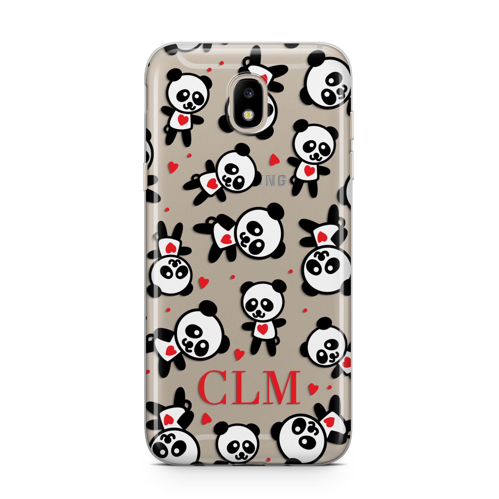 Personalised Panda Initials Samsung J5 2017 Case