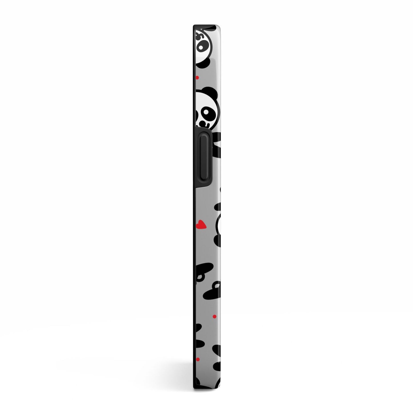 Personalised Panda Initials iPhone 13 Side Image 3D Tough Case