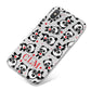 Personalised Panda Initials iPhone X Bumper Case on Silver iPhone
