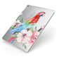 Personalised Parrot Apple iPad Case on Silver iPad Side View