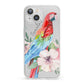 Personalised Parrot iPhone 13 Clear Bumper Case