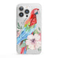 Personalised Parrot iPhone 13 Pro Clear Bumper Case