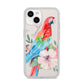 Personalised Parrot iPhone 14 Clear Tough Case Starlight