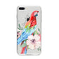 Personalised Parrot iPhone 8 Plus Bumper Case on Silver iPhone