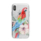 Personalised Parrot iPhone X Bumper Case on Silver iPhone Alternative Image 1