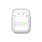 Personalised Pastel Colour Name AirPods Case