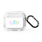 Personalised Pastel Colour Name AirPods Glitter Case 3rd Gen