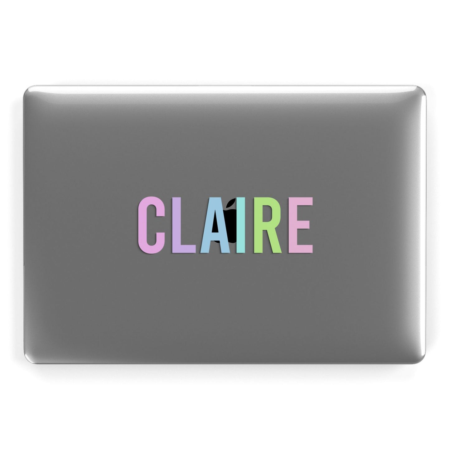 Personalised Pastel Colour Name Apple MacBook Case