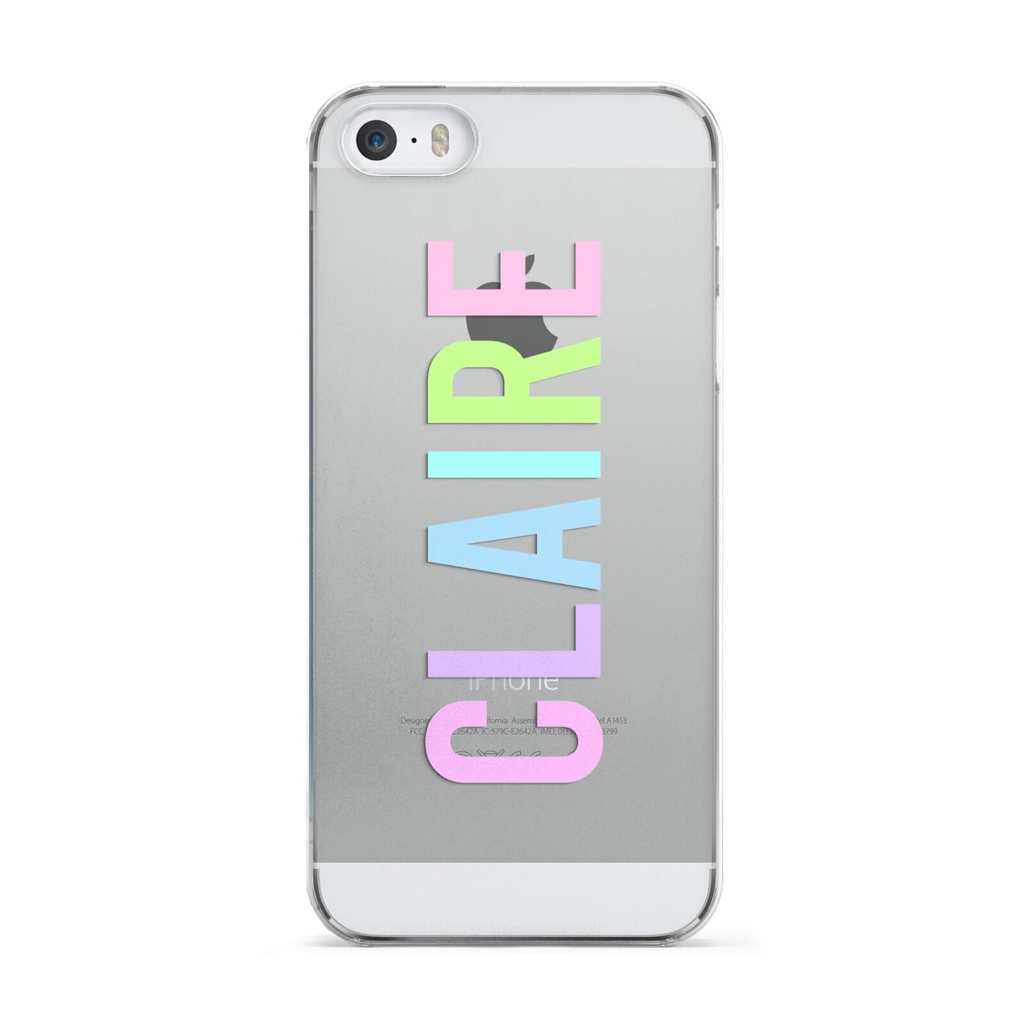Personalised Pastel Colour Name Apple iPhone 5 Case