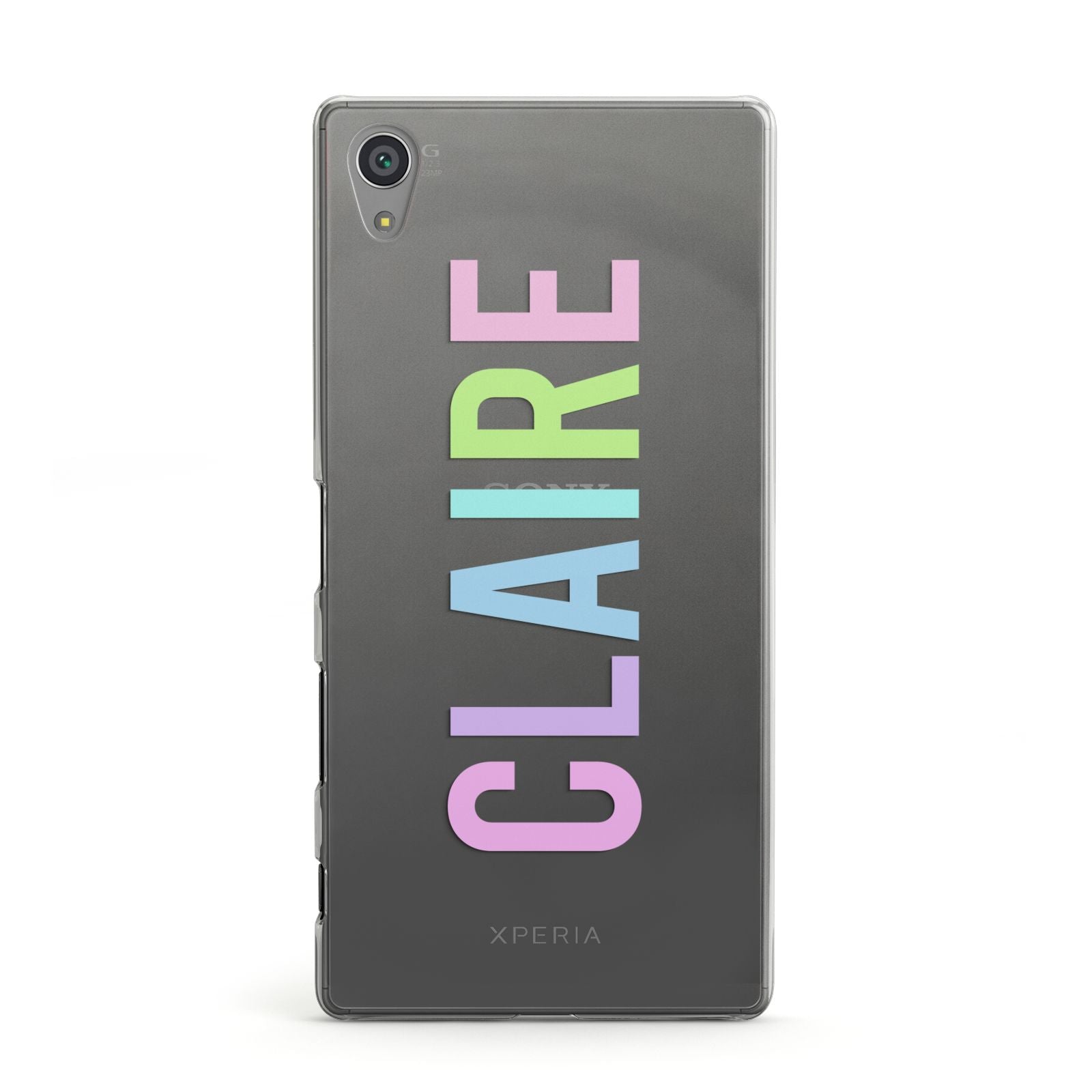 Personalised Pastel Colour Name Sony Xperia Case