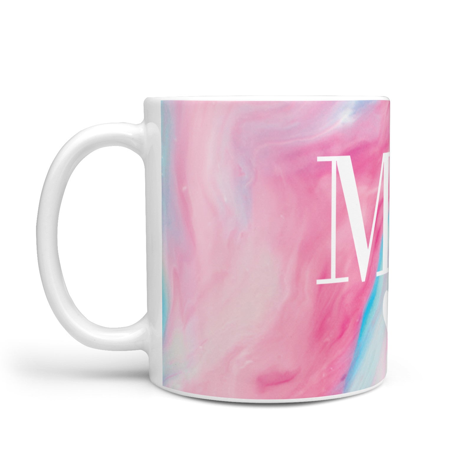 Personalised Pastel Marble Initials 10oz Mug Alternative Image 1