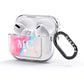 Personalised Pastel Marble Initials AirPods Glitter Case 3rd Gen Side Image