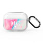 Personalised Pastel Marble Initials AirPods Pro Clear Case