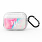Personalised Pastel Marble Initials AirPods Pro Glitter Case