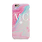 Personalised Pastel Marble Initials Apple iPhone 6 3D Tough Case